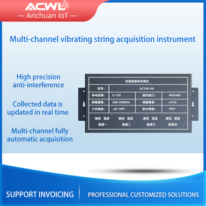 AC104-16A 16-Channel Transmissor De Fio Vibratório MAX485 Comunicação Industrial Integração Modbus Monitoramento Estrutural De Saúde - Product Image 4
