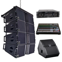 Équipement audio professionnel pour les spectacles à grande échelle sur scène de concert en plein air, enceintes Line Array doubles de 10 et 12 pouces