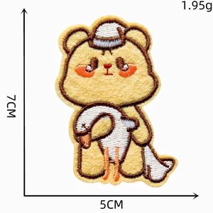 Nouvelle broderie thermocollante mignonne en forme d'ours pour la décoration - Product Image 4