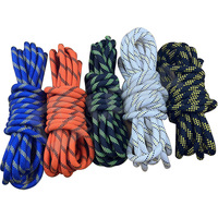 Corde d'escalade statique en nylon KA 8 mm, capacité de rupture 1000 kg, pour 1 à 2 personnes, toutes saisons, alpinisme en plein air