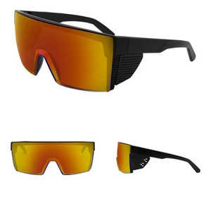 Lunettes <span class=keywords><strong>de</strong></span> <span class=keywords><strong>soleil</strong></span> <span class=keywords><strong>de</strong></span> sécurité Finewell 3523 <span class=keywords><strong>de</strong></span> haute qualité, conformes à la norme ANSI Z87.1, avec logo personnalisé, surdimensionnées, miroir, pour hommes et femmes - Product Image 3