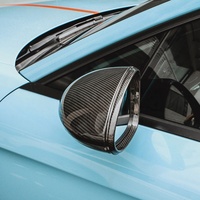 Coques de rétroviseurs latéraux en fibre de carbone sèche préimprégnée (LHD) 2017-2021, moulées en métal, pour Porsche 971 – Pièces de tuning extérieur