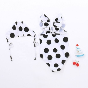 Ultimo prodotto stampa a punto d'onda piccolo costume da bagno <span class=keywords><strong>Bikini</strong></span> a vita alta per bambini - Product Image 1