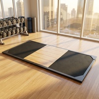 Plataforma de Levantamiento de Pesas Resistente, Equipo de Gimnasio Comercial para Levantamiento Olímpico, Antideslizante y Absorbente de Impactos