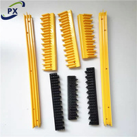 Eskalator strip tepi langkah, sisir eskalator batas kuning, sisir peringatan dekoratif, suku cadang pelat sisir eskalator