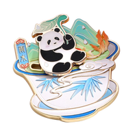 Aimants de réfrigérateur en métal personnalisés, imprimés UV, badges Panda, logo personnalisé, décoration de réfrigérateur, aimants pour souvenirs de zoo, cadeaux