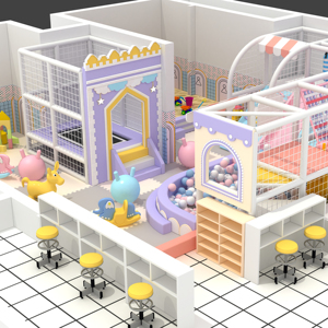 Équipement de terrain de jeu intérieur souple personnalisé, petit terrain de jeu intérieur pour enfants <span class=keywords><strong>avec</strong></span> toboggans et <span class=keywords><strong>jeux</strong></span> - Product Image 2