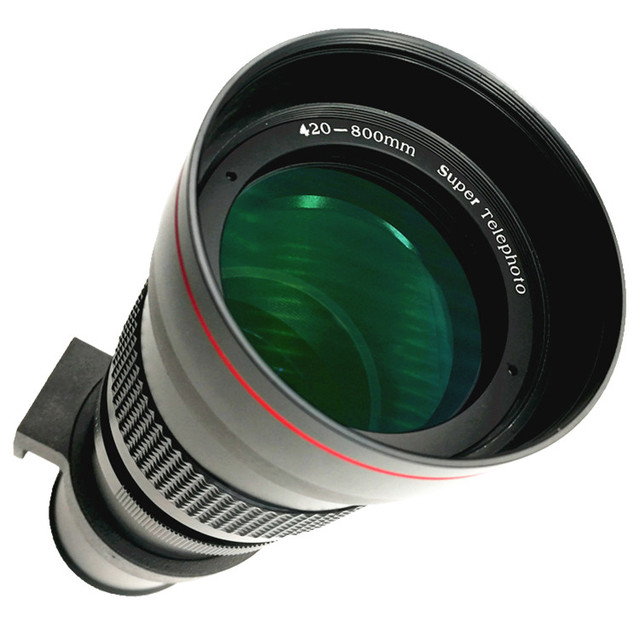 420mm-800mm F8.3-F16 AF Telephoto Zoom Lens for Full Frame Aluminum + Optical Glass 10 Blades