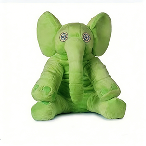 Peluche de elefante verde personalizado, Peluche de elefante, Peluche de elefante bebé, Peluche de animal de safari, Juguete de elefante verde lima - Product Image 1