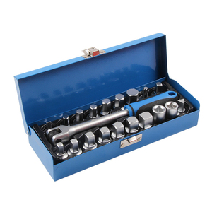 Jeu <span class=keywords><strong>de</strong></span> 20 clés à douille pour bouchon <span class=keywords><strong>de</strong></span> <span class=keywords><strong>vidange</strong></span> d'huile avec embouts hexagonaux, carrés, triangulaires, Torx et cannelés pour clé dynamométrique <span class=keywords><strong>de</strong></span> 3/8 pouces - Product Image 2