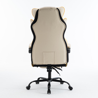 Chaise de bureau de direction moderne de luxe Repose-pieds inclinable confortable Design pivotant ergonomique en cuir synthétique extensible