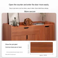 Nouvelle armoire à chaussures moderne de style chaud pour le couloir d'entrée de la maison support de rangement en bois économique pour les petits appartements