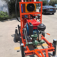 Perforadora Portátil DQ para Construcción, Profundidad Máx. 200m, 22HP, Motor Diésel, Caja de Cambios, Rodamientos, Perforación de Pozos de Agua, Fácil de Operar