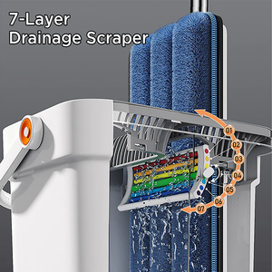 Joybos Sợi Nhỏ Ma Thuật 360 Quay Phẳng Lau Microfibre Nhà Bán Buôn Tùy Chỉnh Xô Đặt <span class=keywords><strong>Amazon</strong></span> Lau Chuyên Nghiệp - Product Image 6