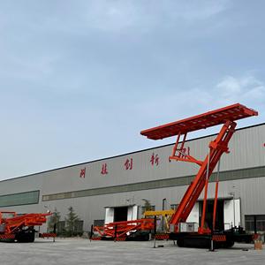 แพลตฟอร์มเคลื่อนที่แบบ High Reach Crawler และเครื่องขึ้นรูปลอนกระเบื้องเหล็กเคลือบหิน ช่วยประหยัดต้นทุนแรงงาน - Product Image 3
