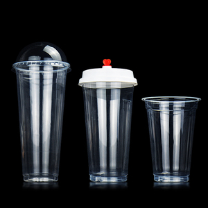Manufacturer 12/16/24oz Transparent Disposable <b>Cold</b> Drink Ice Coffee Plastic PP <b>Cups</b> Lids Food Grade Customized UV Printing 90mm - Product Image 3