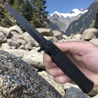 Mini couteau pliant tactique en acier Damas avec lame 3cr13 pour la défense personnelle, outil de survie et de chasse EDC de poche, couleur personnalisée
