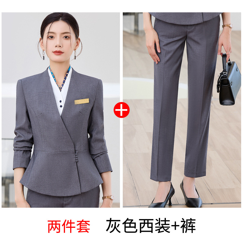 gray suit pants