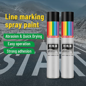 Sanvo Aerosol-Straßenmarkierungsspray für Parkplätze, Lagerhallen, Sportplätze Schnelltrocknend Gelb Athletischer Aerosolspray - Product Image 2