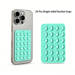 Support de téléphone multifonctionnel en silicone à <span class=keywords><strong>ventouse</strong></span> simple face, sans perçage - Product Image 4