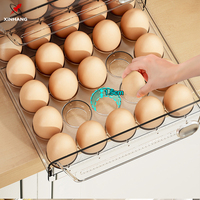 Boîte de rangement pour œufs en cristal transparent XinHang, pratique, empilable, grande taille, pour la maison