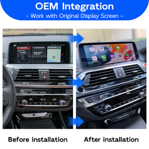 Kit d'interface décodeur sans fil Apple CarPlay et Android Auto Mirror Link pour BMW X2 X3 X4 - Mise à niveau EVO - Product Image 2