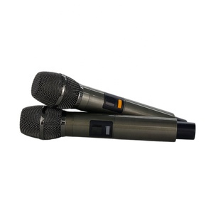 Micrófonos pequeños de 400 metros, auriculares de solapa Lavalier Uhf inalámbricos, micrófono Digital de estudio de escenario profesional - Product Image 2