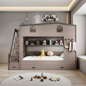<span class=keywords><strong>Lit</strong></span> superposé pour enfants avec pompe, meubles de maison, <span class=keywords><strong>lit</strong></span> haut et <span class=keywords><strong>bas</strong></span> nordique, <span class=keywords><strong>lit</strong></span> superposé moderne haut et <span class=keywords><strong>bas</strong></span> multifonctionnel - Product Image 5