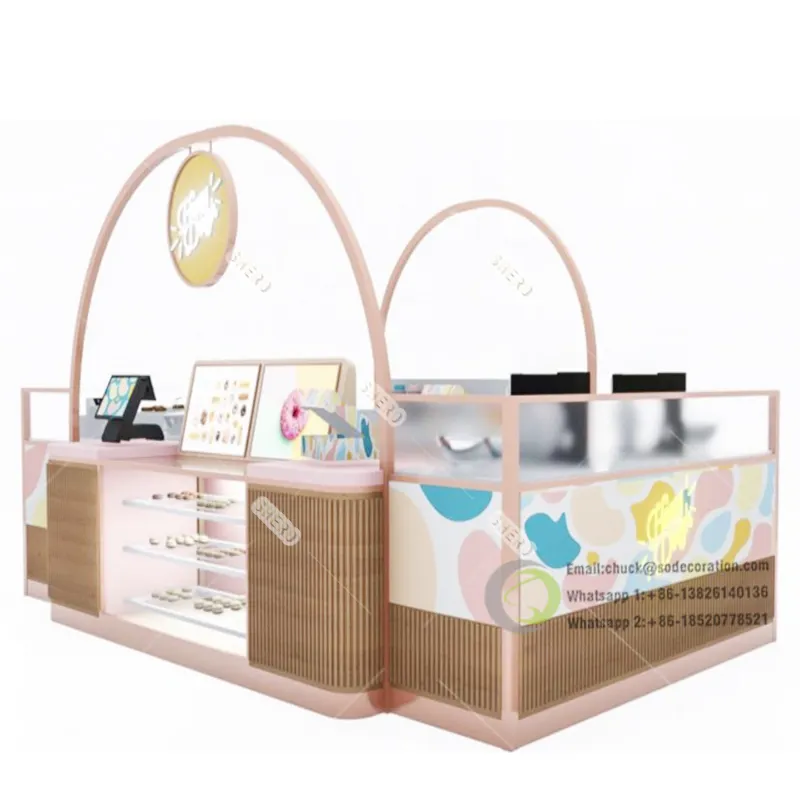 Outdoor Customized Coffee Booth Mall Kiosk 10ft Container Shop Luxury Pop up Shop Good Quality Modern Hotel Low Cost Tuck Shop