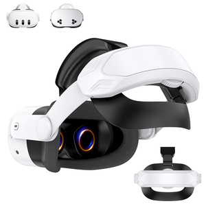 Accessoires de jeu de réalité virtuelle en plastique de haute qualité, conception ergonomique, sangles de tête de remplacement confortables pour <span class=keywords><strong>Meta</strong></span> <span class=keywords><strong>Quest</strong></span> 3/3s - Product Image 1