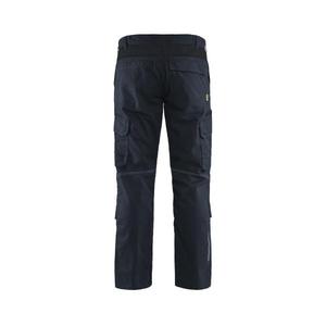 BLAKLADER - 144818328699C46 Pantalones industriales elásticos con bolsillos para rodilleras Azul marino oscuro/Negro-PANTALONES DE TRABAJO EAN 7330509758830 - Product Image 2
