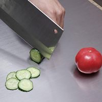 Outil de cuisine de planche à découper en acier inoxydable personnalisé Offres Spéciales pour la préparation des aliments