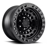 Rines de Aleación Forjados HZH Todoterreno, Negro Mate, Diseño de Malla Profunda, 4x4, 17-20 Pulgadas, Compatibles con Jeep Wrangler, Hilux Pickup y SUV