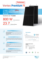 NOUVEAUX panneaux solaires Trina Solar 790W 795W 800W 805W de type N pour les fermes solaires à grande échelle et les solutions énergétiques commerciales modernes
