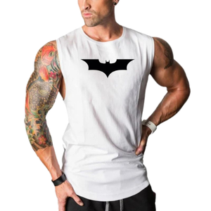 Camiseta sin mangas para hombre, talla grande, informal, de punto, 100% algodón, transpirable, holgada, deportiva, para correr, baloncesto, entrenamiento, de secado rápido - Product Image 1