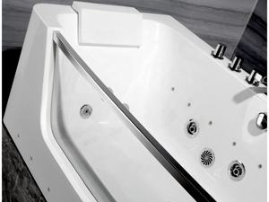 Baignoire à remous autoportante en acrylique blanc transparent de luxe bon marché - Product Image 5