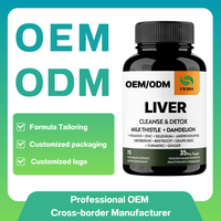 Capsules de Chardon-Marie et Racine de Pissenlit - Complément Herbal de Soutien Hépatique avec 9 Minéraux, Marque Privée OEM/ODM pour Adultes