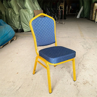 Chaise de banquet Napoléon noire de haute qualité pour événements intérieurs et extérieurs Fort Party Mariages Tables à manger-Chaises rembourrées pour événements d'église