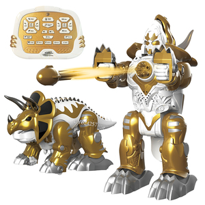 Venta caliente RC juguetes <span class=keywords><strong>Control</strong></span> remoto <span class=keywords><strong>Robot</strong></span> juguetes deformación programable dinosaurio juguetes con luz y música para niños - Product Image 1