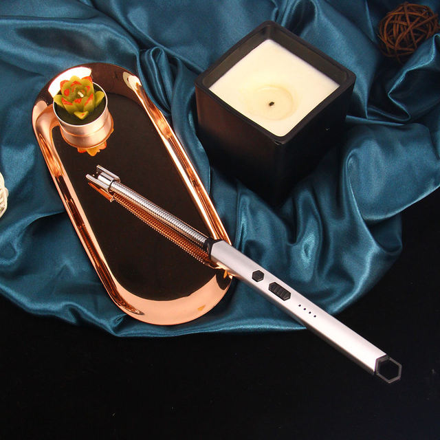 Custom Logo USB C Rechargeable Candle Lighter Private Label Electric Arc Plasma Lighter for Candle Brands Wholesale OEM