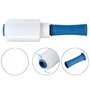 Rollo de Film Estirable Mini YISHI de 5 Pulgadas x 1000 Pies con Mango de Plástico Gratuito, Paquete de 2, Envoltura de Plástico Transparente de Calibre 80 para Empaque de Artículos Pequeños - Product Image 4