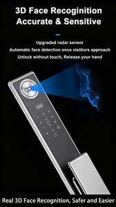 กลอนประตูอัจฉริยะ Glomarket Home Cnc ระบบไบโอเมตริกซ์ สแกนเส้นเลือดฝ่ามือ สแกนใบหน้า พร้อมวิดีโออินเตอร์คอม สแกนลายนิ้วมือ ควบคุมผ่านแอป Tuya  ล็อคประตูระยะไกล - Product Image 5