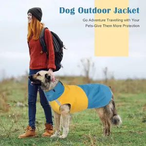 TTT Hot Sale Water Repellent Reflective Warm Dog Raincoat Outdoor Windproof Pet Jacket For Big Dogs