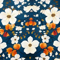 Gran Floral Koshibo 125gsm poliéster tejido personalizado Digital impreso suave Koshibo crepé tela para verano señora vestido