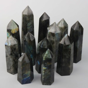 Vente en gros de cristaux naturels de haute qualité, pierres de guérison, obélisque en labradorite pour la décoration - Product Image 4