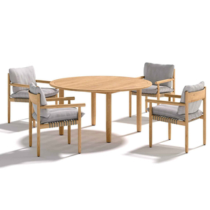 Conjunto de Muebles de Jardín de Teca, Mesas y <span class=keywords><strong>Sillas</strong></span> de Patio, Muebles de Exterior, <span class=keywords><strong>Sillas</strong></span> de Teca para Patio - Product Image 6