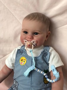 Yzzwood Nuevo Muñeco <span class=keywords><strong>Reborn</strong></span> de 60CM, <span class=keywords><strong>Bebé</strong></span> Niño Maddie, Muñeca <span class=keywords><strong>Reborn</strong></span> de Silicona con Piel 3D Realista, Cuerpo Suave, Juguetes para Niños - Product Image 2