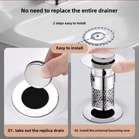 Solution de drainage efficace en acier inoxydable crépine à ordures filtre à pente déodorant pour drain de sol pour bassins de salle de bain