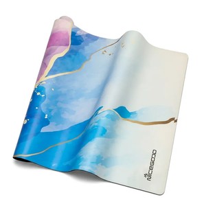 Tapis de yoga en PU en gros, option d'accessoires complets, tapis en caoutchouc naturel, tapis de yoga en PU avec logo en relief pour revendeurs, approvisionnement par lot unique - Product Image 6