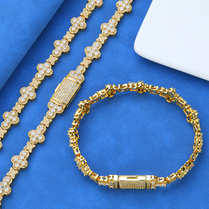 Exclusive Custom Rainbow Iced Out Moissanite Necklace 925 Sterling Silver Hip Hop Bling VVS Multicolor Chain Jewelry Pass <b>Tester</b> - Product Image 4